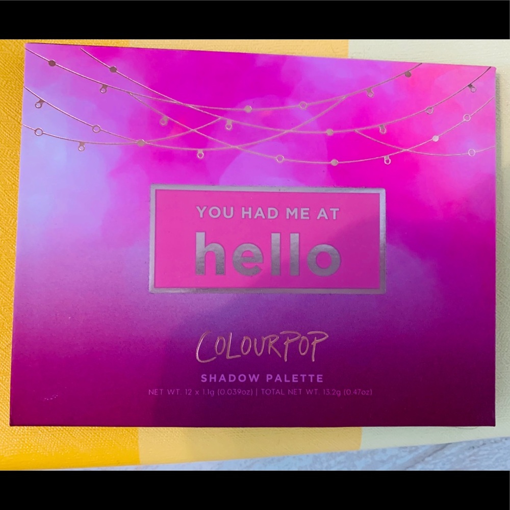 Colourpop you had me at hello eye shadow palette